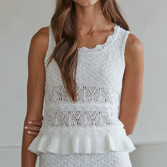 White Jeana Top