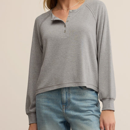 Classic Heather Grey About Town Top