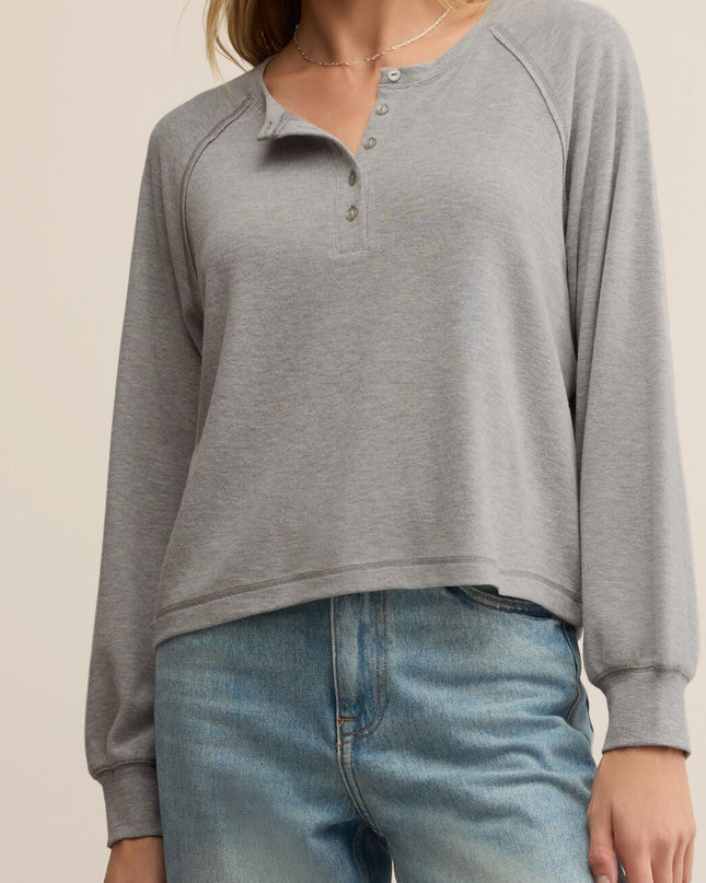 Classic Heather Grey About Town Top