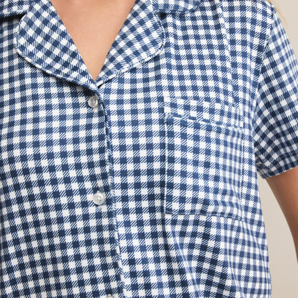 Amy Gingham Pajama Top - Shop Simply Apparel