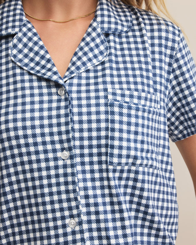 Amy Gingham Pajama Top