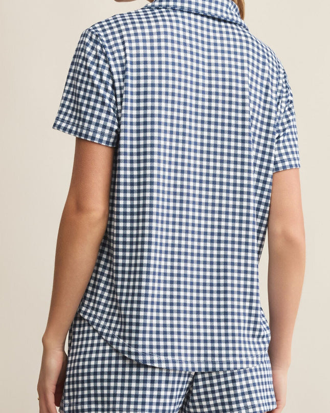 Amy Gingham Pajama Top