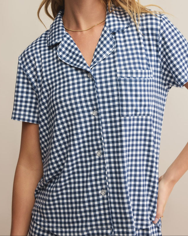 Z Supply Gingham Pajama Top