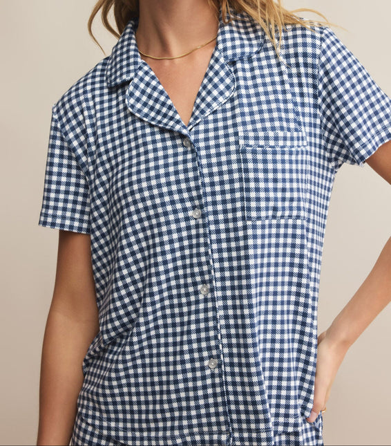 Z Supply Gingham Pajama Top