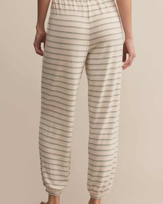 Hunter Green Bailey Stripe Jogger