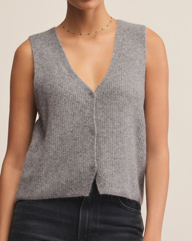 Medium Heather Grey Bryce Sweater Vest