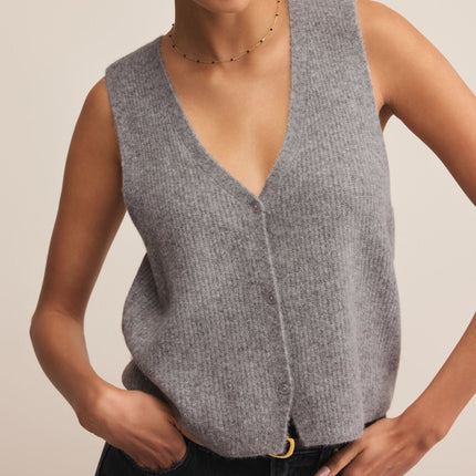 Medium Heather Grey Bryce Sweater Vest