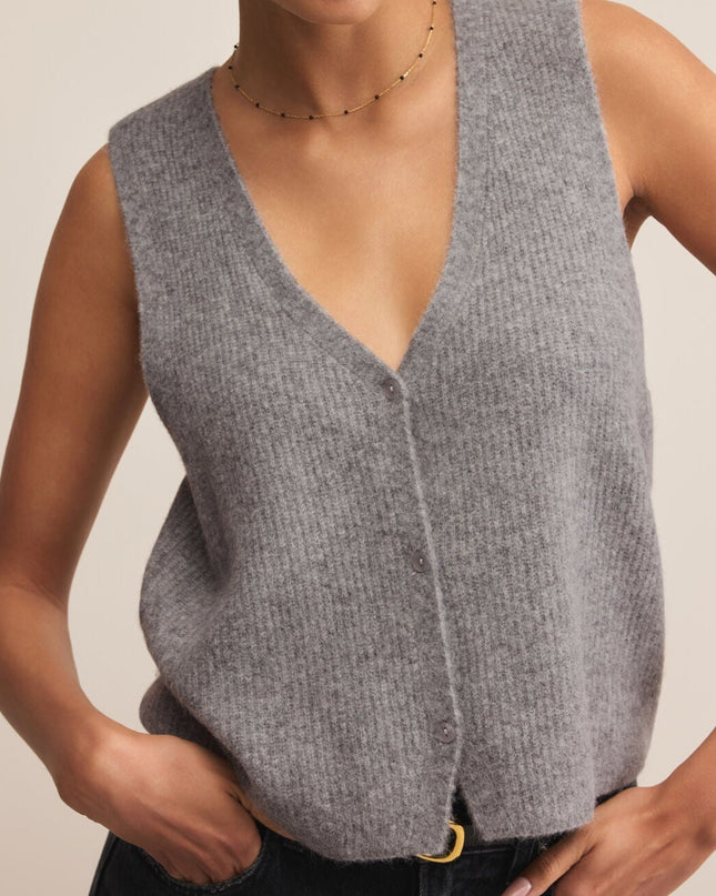 Medium Heather Grey Bryce Sweater Vest