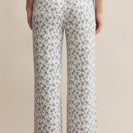 Dawn Smocked Ditsy Floral Pajama Pant - Shop Simply Apparel