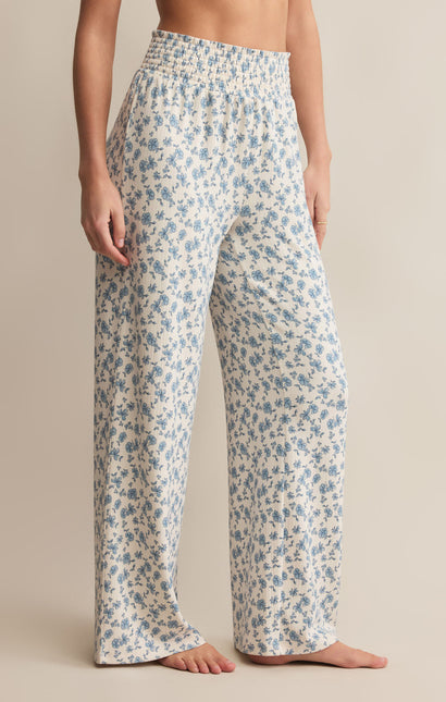 Dawn Smocked Ditsy Floral Pajama Pant - Shop Simply Apparel