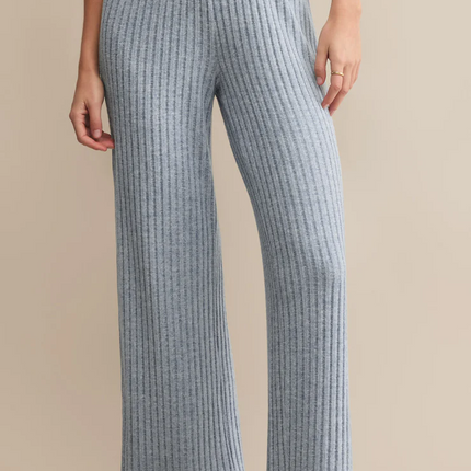Light Denim Dawn Smocked Rib Pajama Pant