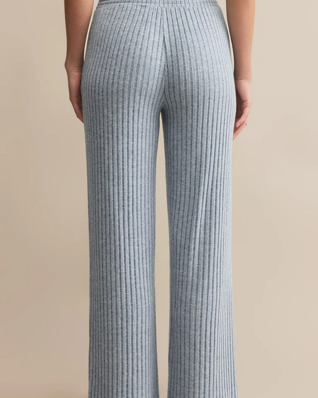Light Denim Dawn Smocked Rib Pajama Pant