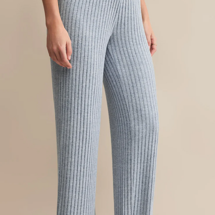 Light Denim Dawn Smocked Rib Pajama Pant