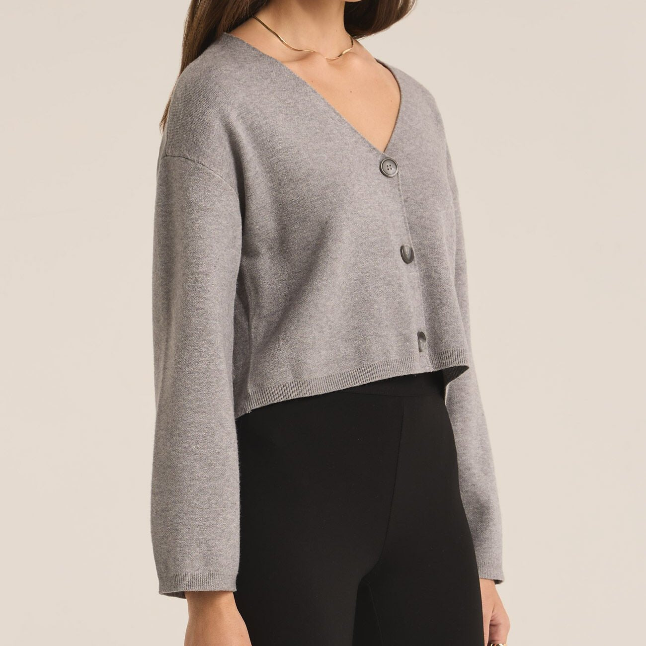 Z Supply Classic Heather Grey Estelle Cardigan