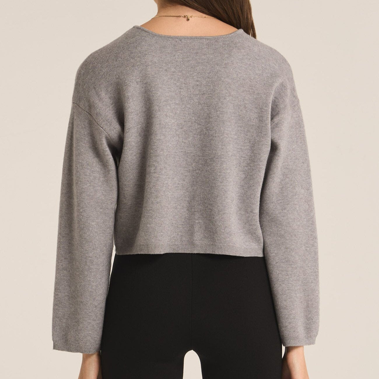 Z Supply Classic Heather Grey Estelle Cardigan