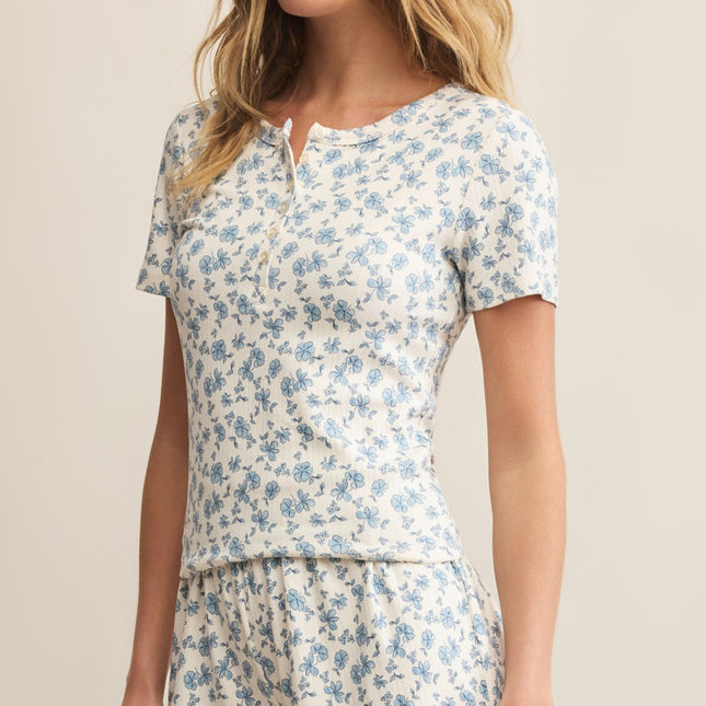 Z Supply Faye Ditsy Floral Pajama Top