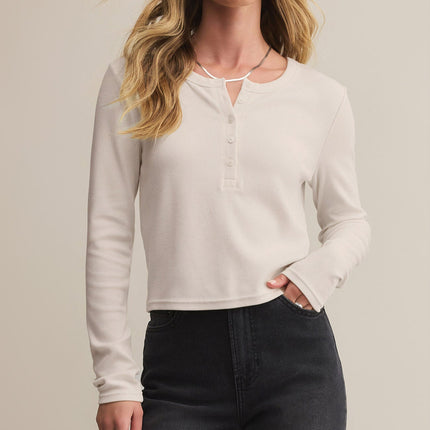 Crystal Ferris Henley Top - Shop Simply Apparel