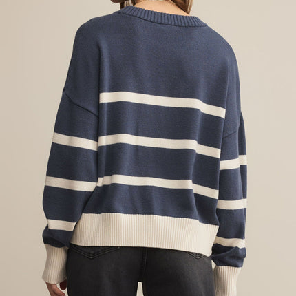 Storm Cloud Jordane Striped Sweater
