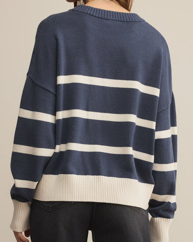 Storm Cloud Jordane Striped Sweater