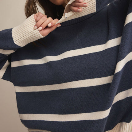 Storm Cloud Jordane Striped Sweater