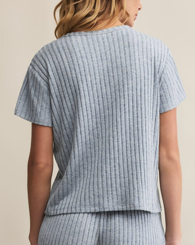 Light Denim Kara Rib Pajama Tee