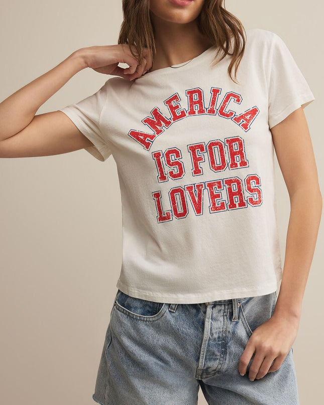 Z Supply America is for Lovers Graphic Tshirt