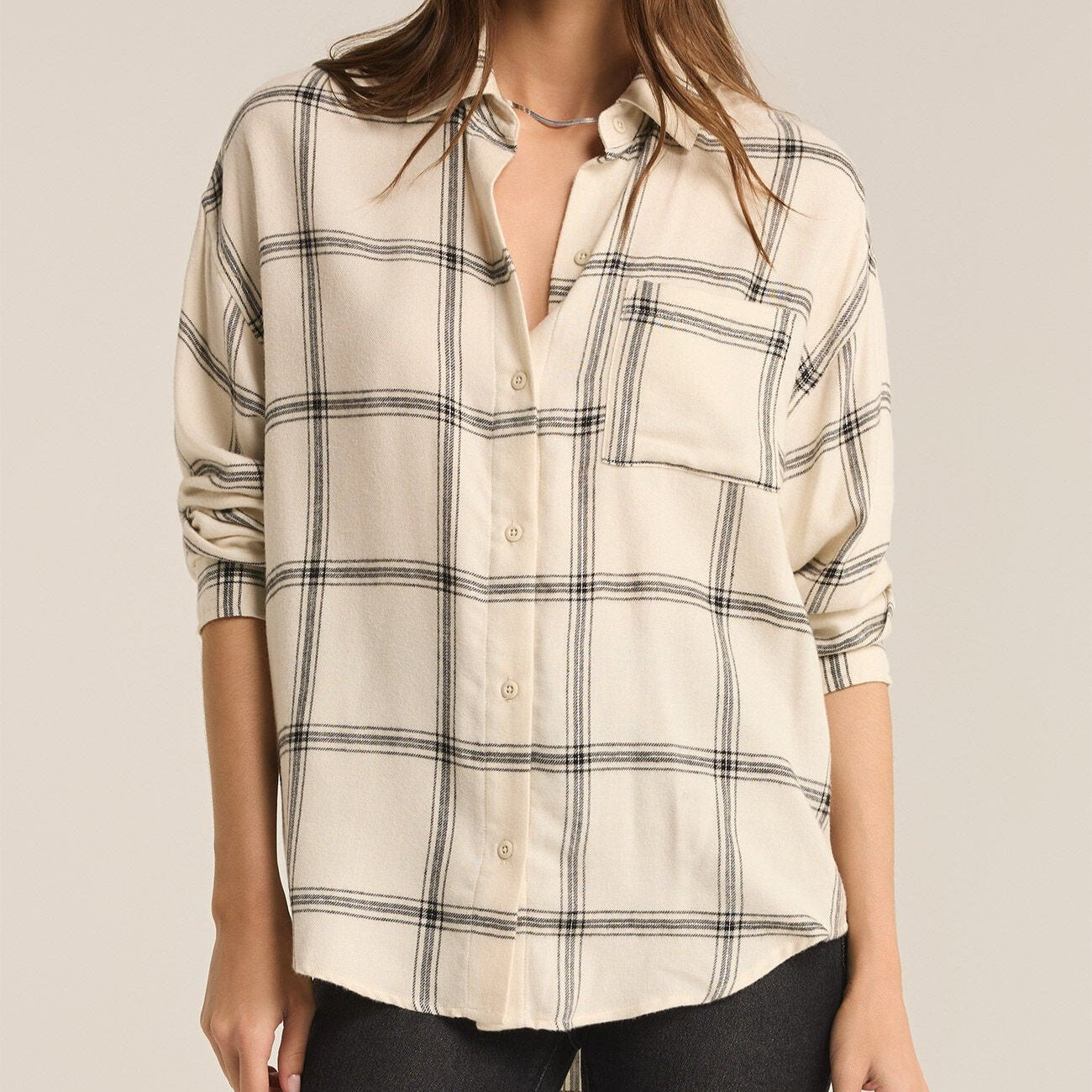 Z Supply River Plaid Button Up