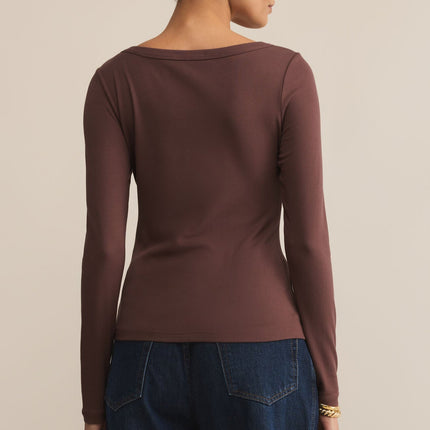 Sandalwood Second Skin Scoop Neck Top - Shop Simply Apparel