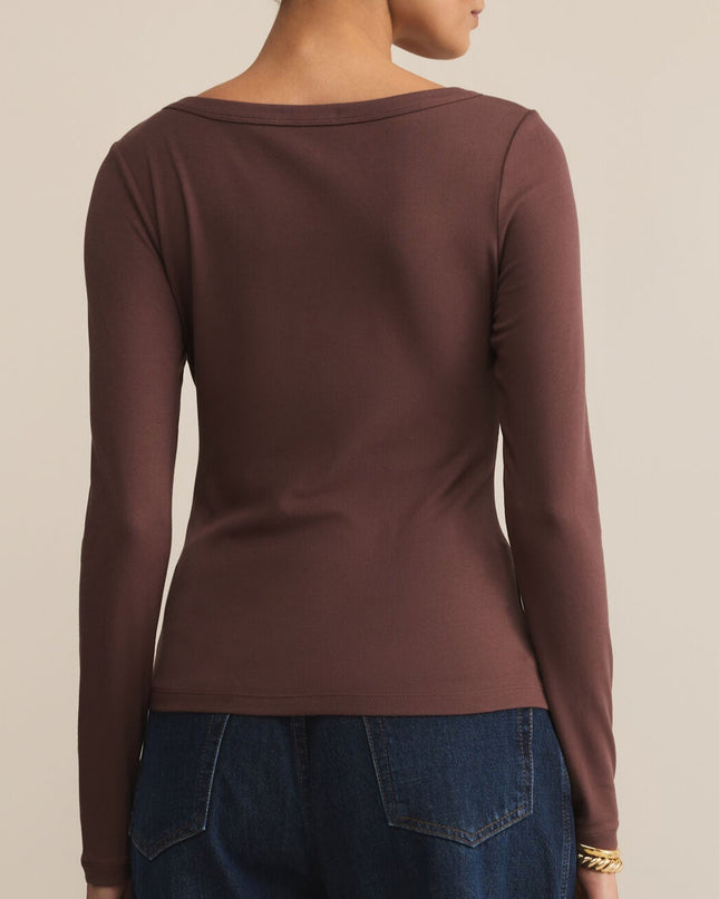 Sandalwood Second Skin Scoop Neck Top