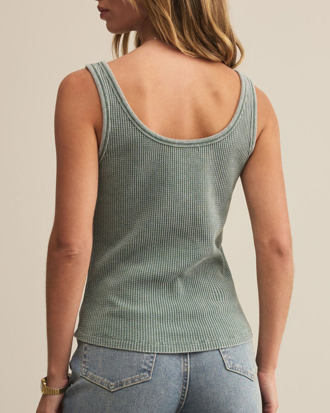 Hunter Green Starling Mini Thermal Tank - Shop Simply Apparel