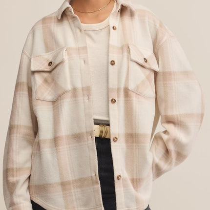 Z Supply Smokey Hiker Two Toned Fleece Jacket