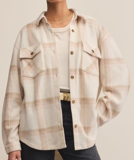 Z Supply Smokey Hiker Two Toned Fleece Jacket