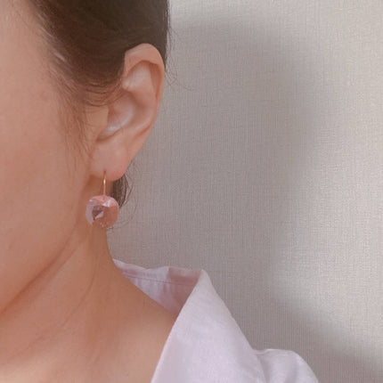 Mystic Pink Floating Jewel Earrings - Shop Simply Apparel