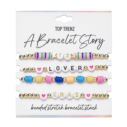 Taylor Swift Lover Beaded Stretch Bracelets Set