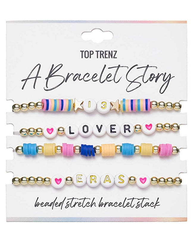 Taylor Swift Lover Beaded Stretch Bracelets Set