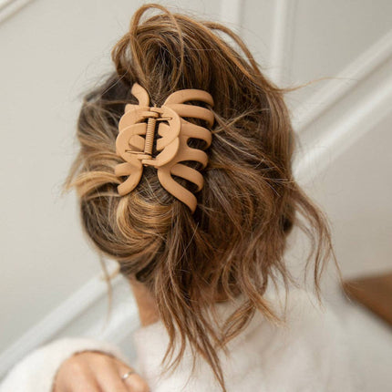 Light Brown Extra Large Matte Claw Clip