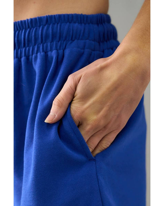 Cobalt Blue Relaxed Fit Shorts - Shop Simply Apparel