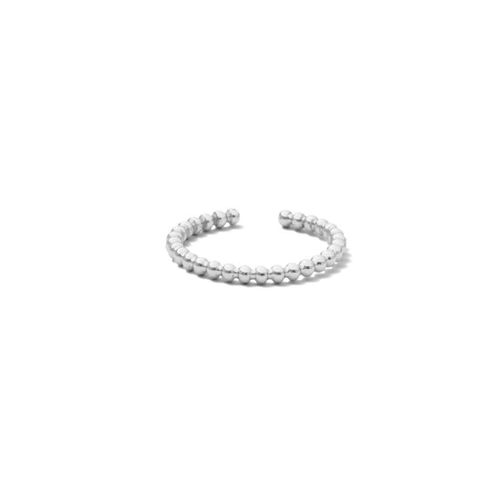 Silver Super Delicate Adjustable Dot Ring