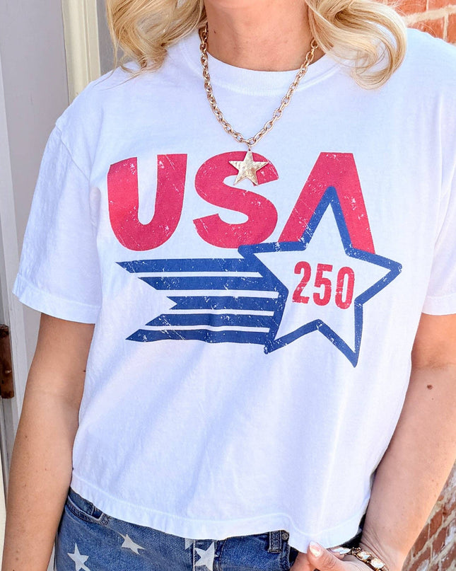 USA 250 Anniversary Boxy Graphic Tee