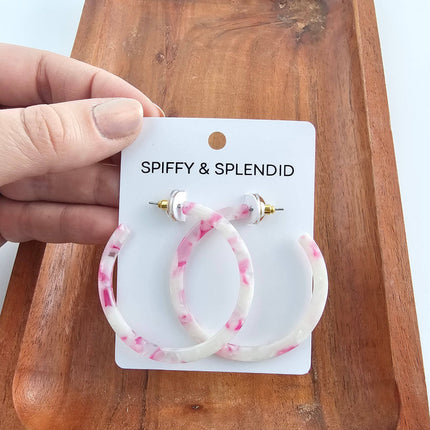 Cherry Blossom Cameron Hoops