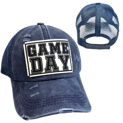 GAME DAY BALL CAP | UNISEX HAT | DISTRESSED - Shop Simply Apparel