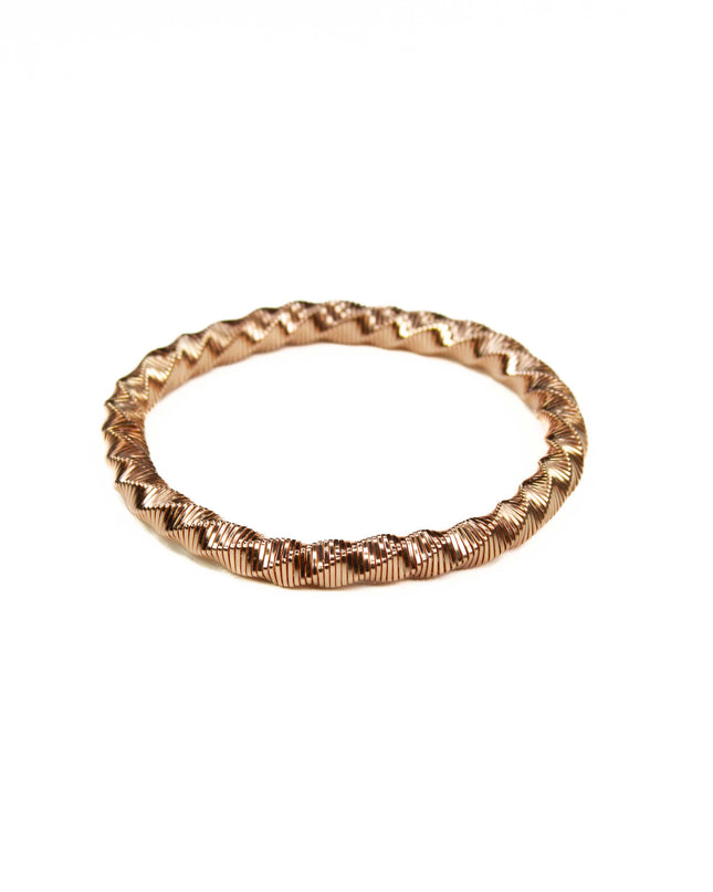 Rose Gold Loose Twist Slinky Stretch Bracelet - Shop Simply Apparel