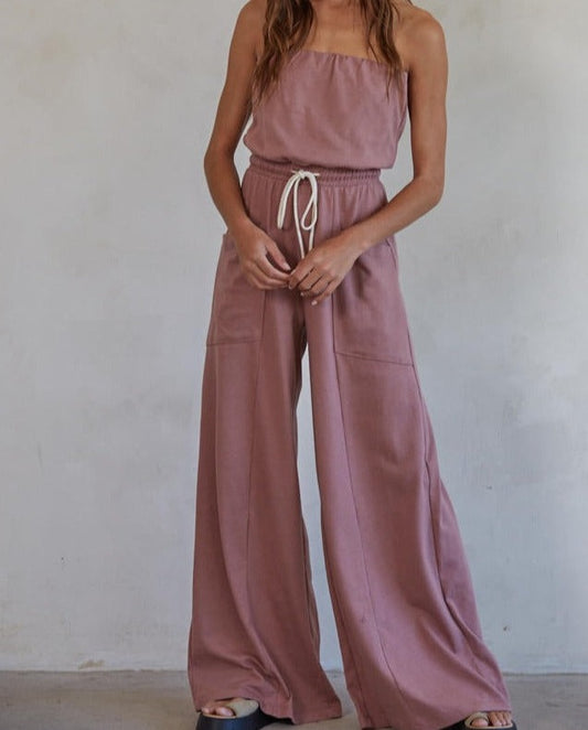 By Together Mauve Courtney Jumpsuit