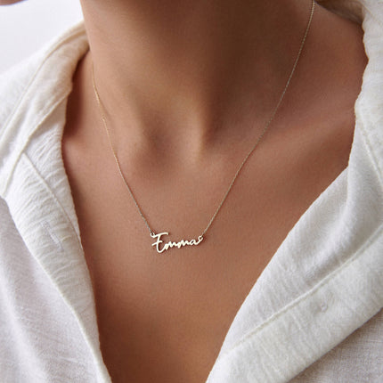 Custom Script Name Necklace