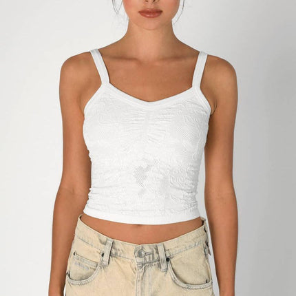 NIKIBIKI White Lace V Neck Top - Shop Simply Apparel