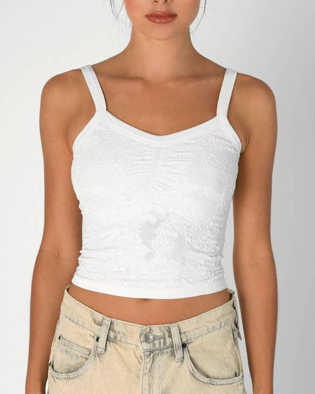 NIKIBIKI White Lace V Neck Top - Shop Simply Apparel