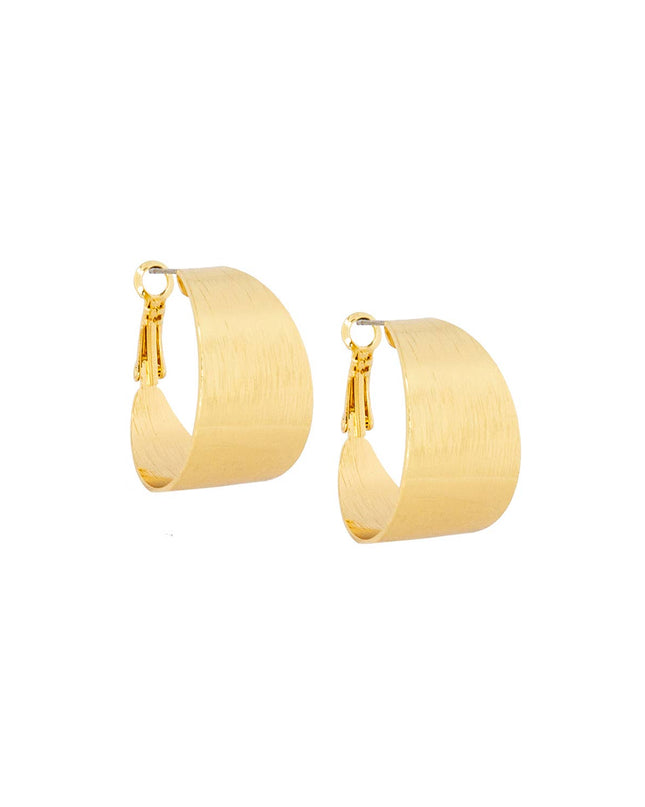 Gold Etched Wide Hoop - Shop Simply Apparel