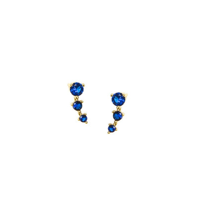 Sapphire Stone Stud Earring