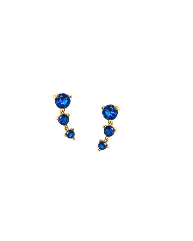 Sapphire Stone Stud Earring