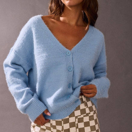 Light Yellow Soft Brushed Cardigan - Shop Simply Apparel